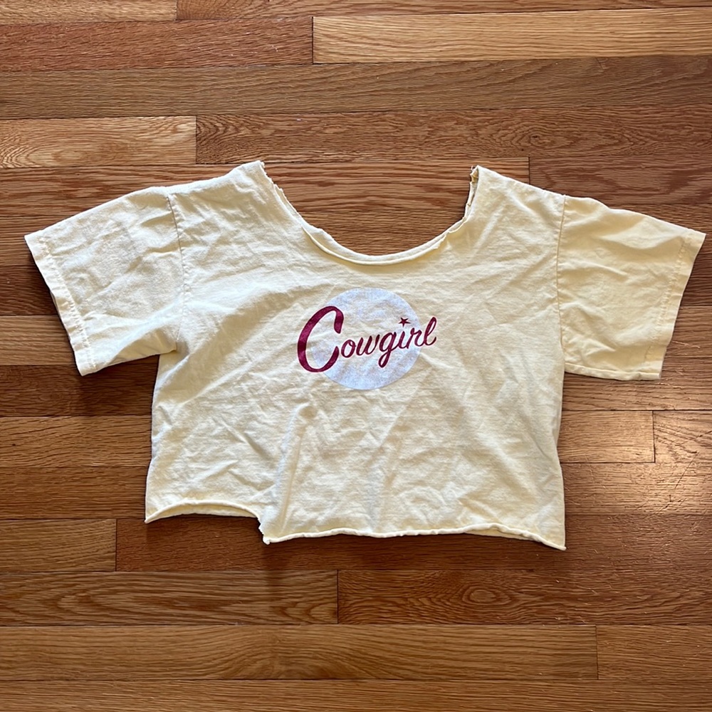 Cropped Cowgirl Graphic Tee